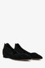 Christian Dior Black Suede Limited-Edition Gold Heart Ballet Flats Size 35