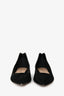 Christian Dior Black Suede Limited-Edition Gold Heart Ballet Flats Size 35