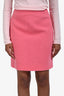 Gucci Pink Wool A-Line Mini Skirt Size 38