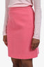 Gucci Pink Wool A-Line Mini Skirt Size 38