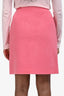 Gucci Pink Wool A-Line Mini Skirt Size 38