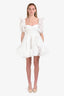 Selkie White Puff Max Dress Size S
