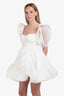 Selkie White Puff Max Dress Size S