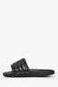 Burberry Black Quilted Leather TB Slides Size 41