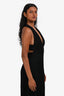 Christian Dior Ribbed Black Flared Mini Dress Size 4