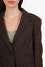 Versace Jeans Couture Brown Wool Blazer + Skirt Suit Estimated Size L