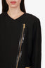 Versus Versace Black Moto Jacket + Skirt Suit Set Size 52