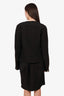 Versus Versace Black Moto Jacket + Skirt Suit Set Size 52
