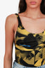 DSquared2 Yellow/Black One Piece Low Back Swimsuit 42