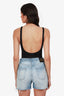 DSquared2 Yellow/Black One Piece Low Back Swimsuit 42