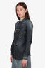 DSquared2 Indigo Denim Crystal Embellished Shirt Size 46
