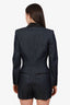 DSquared2 Blue/Black Denim/Silk Long Sleeve Romper Size 42
