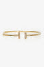 Tiffany & Co. 18K Yellow Gold Diamond T-Wire Bracelet