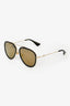 Gucci Black/Gold Mirrored Aviators