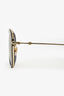 Gucci Black/Gold Mirrored Aviators