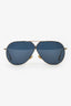 Christian Dior Blue/Gold Aviator 'Stellaire 3' Sunglasses