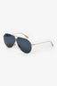 Christian Dior Blue/Gold Aviator 'Stellaire 3' Sunglasses