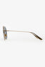 Christian Dior Blue/Gold Aviator 'Stellaire 3' Sunglasses