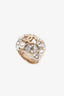 Pre-Loved Chanel™ Gold-Tone Faux Pearl CC Cocktail Ring