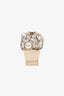 Pre-Loved Chanel™ Gold-Tone Faux Pearl CC Cocktail Ring
