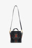 Celine 2017 Plaid Print Tartan Nano Luggage Tote Bag With Strap