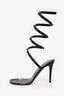 Valentino Black Rockstud Wrap Heels Size 37.5