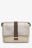 Brunello Cucinelli Cream Leather Monili Crossbody Bag