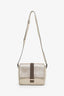 Brunello Cucinelli Cream Leather Monili Crossbody Bag