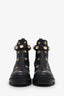 Gucci Black Leather Star/Bee GG Crystal Embellished Ankle Boots Size 39.5