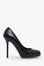 Sergio Rossi Black Patent Leather Platform Pumps Size 37.5