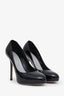Sergio Rossi Black Patent Leather Platform Pumps Size 37.5