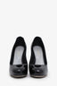 Sergio Rossi Black Patent Leather Platform Pumps Size 37.5