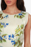 Prada 2003-04 Cream/Floral Silk Sleeveless Midi Dress Size 40