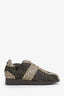 Fendi Brown/Beige Zucca Canvas Sneakers Size 38.5