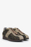 Fendi Brown/Beige Zucca Canvas Sneakers Size 38.5