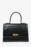 Valentino Garavani Vintage Black Leather Top Handle Bag