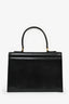 Valentino Garavani Vintage Black Leather Top Handle Bag