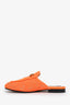 Gucci Orange Lace Princetown Mules Size 36