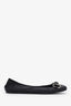 Gucci Black Square Toe Horsebit Ballet Flat Size 36.5