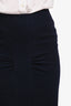 Pre-Loved Chanel™ 08A Navy Wool Lion-Head Buttoned Jacket/Skirt Set Size 38