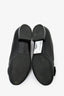 Pre-Loved Chanel™ Black Leather Crystal Bow Detail Flats Size 36.5
