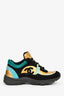 Pre-Loved Chanel™ Blue/Black Velvet CC Logo Sneakers Size 36.5
