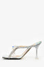 Mach & Mach Crystal Flower Heeled Sandals Size 37.5