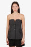 Simkhai Grey/White Striped Billie Bustier Top Size 6
