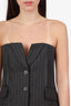 Simkhai Grey/White Striped Billie Bustier Top Size 6