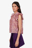 Ulla Johnson Pink/Beige Patterned Blouse Size 4
