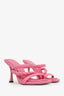 Jimmy Choo Pink Leather Strappy Heels Size 36