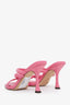 Jimmy Choo Pink Leather Strappy Heels Size 36