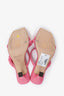 Jimmy Choo Pink Leather Strappy Heels Size 36