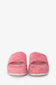 Gucci Pink Terrycloth GG Supreme Platform Slides Size 37.5